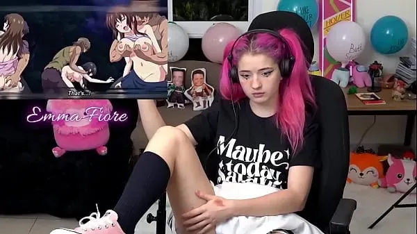 Adoreable Teen Reacts To Hentai