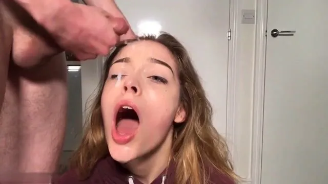 Cum teardrop facial for cumslut
