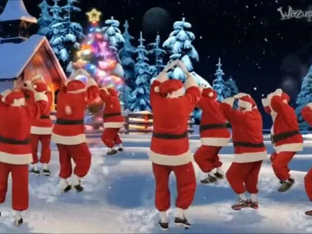 HERE CUMS SANTA CLAUS pmv WHITE CHRISTMAS